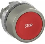 ABB P9MPNRG201 Drucktaster flach rot "STOP", Metall, tastend, nicht beleuchtbar