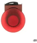 ABB P9MEM4RL Pilztaster 40mm rot beleuchtbar, Metall, tastend, beleuchtbar