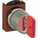ABB P9MSCD5A37 Schl&uuml;sselschalter 2 Positionen, Rot/Metall, Positionen: -45 ̊...
