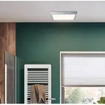 Klassisches eckiges LED-Panel 40x40cm LUNAR Chrom Aluminium Wohnraumlampe Paulmann