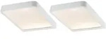 Paulmann 93583 M&ouml;bel ABL Set Vane eckig LED 2x8W 230/12V 105x140mm Wei&szlig;/Alu