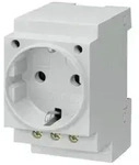 Siemens SENTRON SCHUKO-Steckdose 5TE6800 16A f&uuml;r Verteilereinbau DIN-Hutschiene