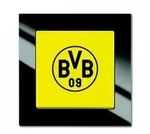 Busch-Jaeger 2000/6 UJ/01 Fanschalter Borussia Dortmund Aus- und Wechselschaltung