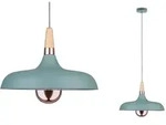Paulmann 79655 Neordic Juna Pendelleuchte 340mm max.1x20W E27 Softgr&uuml;n/Kupfer/Holz