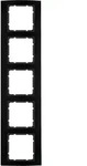 Berker 10153005 Rahmen 5fach B.3 Alu schwarz/anthrazit
