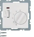 Berker 20306089 Temperaturregler mit &Ouml;ffner, Z.-Stk., Wippschalter und LED Q.x p