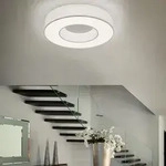 Helestra LOMO LED Deckenleuchte in wei&szlig; dimmbar &Oslash; 45cm