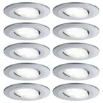 Set Paulmann 99923 Einbauleuchte Calla IP65 rund schwenkbar LED 4000K Chrom