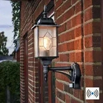 Konstsmide 7268-759 Milano Bewegungsmelder schwarz/silber lackiertes Aluminium,
