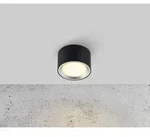 Moderner Nordlux Fallon Deckenstahler in stillvollem mattem schwarz mit warmwei&szlig;er