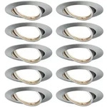 Paulmann 93399 EBL Base schwenkbar max10x10W GU10 230V 51mm Eisen geb&uuml;rstet/Metall