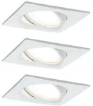 Paulmann 93678 Einbauleuchte Set Nova Plus Coin dim eckig schwenk LED 3x6.8W 633lm