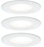 Paulmann 93478 Einbauleuchte Set Nova rd starr LED IP44 3-stepdim 3x6.5W GU10