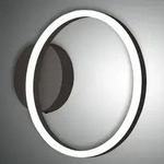 Rinf&ouml;rmige Giotto LED Wandleuchte in Schwarz Fabas Luce &oslash;30cm