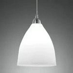 Glas Provenza Pendelleuchte in Weiss von Fabas Luce