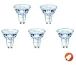 5er Vorteilspack Philips GU10 CorePro LED Spot 4,6W wie 50W 2700K warmwei&szlig; Glas