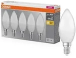5er Sparset E14 OSRAM LED BASE Classic LED Kerzen Lampe MATT 4,9W wie 40W warmweisses