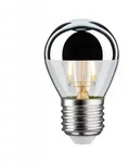Paulmann 28664 LED Tropfen Kopfspiegel E27 2700K 2.6W wie 20W silber - warmes Licht