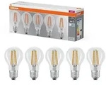 5er Pack OSRAM LED BASE E27 Filament Gl&uuml;hlampe klar 6,5W wie 60W neutralwei&szlig;