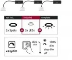 Paulmann 92477 EBL Choose 3er Coin Set Easy-Dim LED 3x6,5W 630lm 2700K 51mm