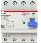 ABB F204 B-63/0.03 FI-Schalter Typ B 4P, 63A, 30mA, 3kA, 4TE, allstromsensitiv,
