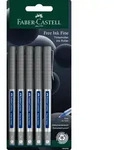 Faber-Castell 148197 - Tintenroller Free Ink Fine. 0,7 mm, blau, 5 St&uuml;ck,