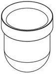 HANSGROHE 98548000 Glaseinsatz Logis WC-B&uuml;rstenhalter - Wei&szlig;