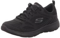 Skechers Damen-Sneaker Summits Suited Schwarz, Farbe:schwarz, EU Gr&ouml;&szlig;e:35