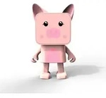 MOB-Lautsprecher, kabellos, tanzendes Schwein