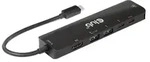 CLUB3D USB Gen1 Type-C, 6-in-1 Hub with HDMI 8K30Hz, 2xUSB Type-A, RJ45 and 2xUSB