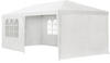 Juskys Partyzelt 3x6 m Weiß mit Dach & Seitenwänden - 18 m2 Sonnenschutz Outdoor