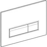 Geberit 242601SJ1 Sigma40 BetPl., f&uuml;r 2-Mengen-Sp.