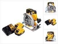 DeWalt DCS 570 P2 Akku Handkreiss&auml;ge 18 V 184 mm Brushless + 2x Akku 5,0 Ah +