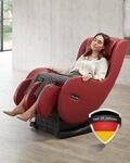 WELCON Massagesessel EASYRELAXX rot / weinrot / bordeaux - 3D Massagestuhl mit