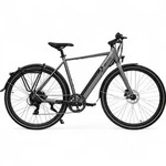 AsVIVA BC1-C Urban E-Bike 250W, 7 Gang Shimano, Akku, LED, Scheibenbremsen - Grau