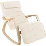 tectake&reg; Schaukelstuhl Onda 67 x 115 x 86 cm - Beige
