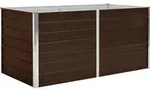 vidaXL Hochbeet Braun 160 x 80 x 77 cm Verzinkter Stahl - Braun