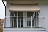 Angerer Klemmmarkise taupe 300 cm breit Balkonmarkise Markise Balkon