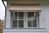 Angerer Klemmmarkise taupe 350 cm Balkonmarkise Markise Balkon