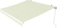 Gelenkarmmarkise 350x250cm Markise Balkon Terrasse Sonnenschutz Hellbeige...
