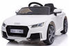 TPFLiving Elektro-Kinderauto Audi TT RS weiß - Sportwagen für Kinder -...