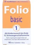 Folio 1 Basic ab Kinderwunsch bis Ende 12.Woche, 90 St. Tabletten
