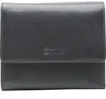 Esquire Leder Geldb&ouml;rse Viktoria Flap Wallet Black schwarz - Schwarz