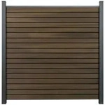 Zaun Hauptelement GroJa Rhombus Stecksystem ohne Pfosten 180 x 180 cm Walnuss