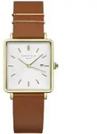 Rosefield QSCG-Q029 The Boxy Damenuhr 26mm 3ATM - Gold/Braun