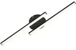 LED Deckenleuchte Deckenlampe 2-flammig 12 W Schwarz 3000K Metall Briloner - Schwarz