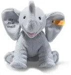Steiff Kuscheltier Soft Cuddly Friends My First Steiff Elefant Ellie Hellgrau (24 cm)