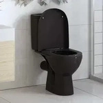 vidaXL Toilettensitz mit Absenkautomatik und Quick-Release Schwarz - Schwarz