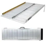 TRUTZHOLM Rollstuhlrampe klappbar Alu 122 cm Traglast 272 kg Auffahrrampe geriffelt
