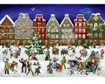 Puzzle-Adventskalender - Winterabend in der Stadt